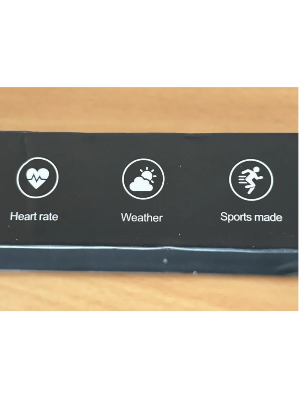Smart Bracelet Black Heart Rate, Sport Mode, Sleep Monitoring and Weather